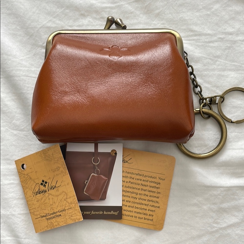 NWT Patricia Nash Heritage Leather Coin Purse